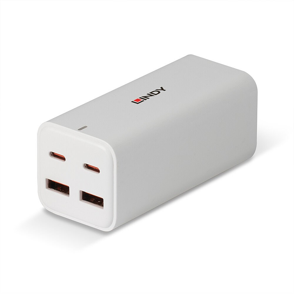 USB punjač LINDY 100W 4-Port GaN (2x USB-C, 2x USB-A, PD 3.0)-1