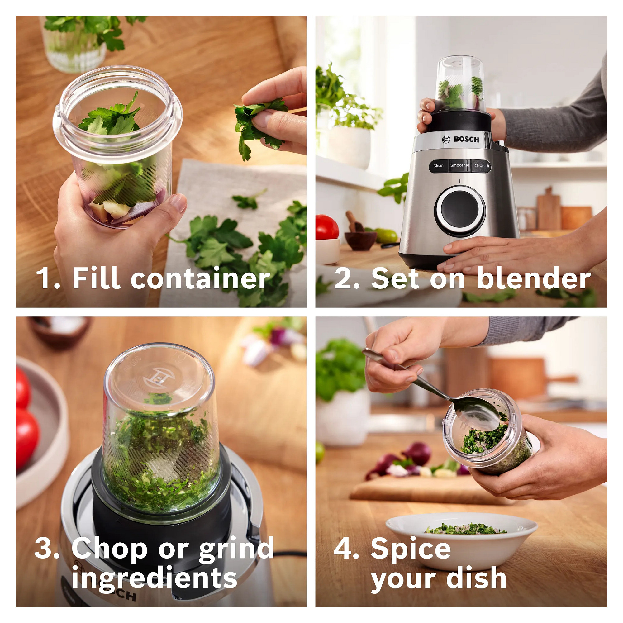 Bosch Serie 4 MMB6177S blender 1.5 L Tabletop blender 1200 W Black, Silver-6