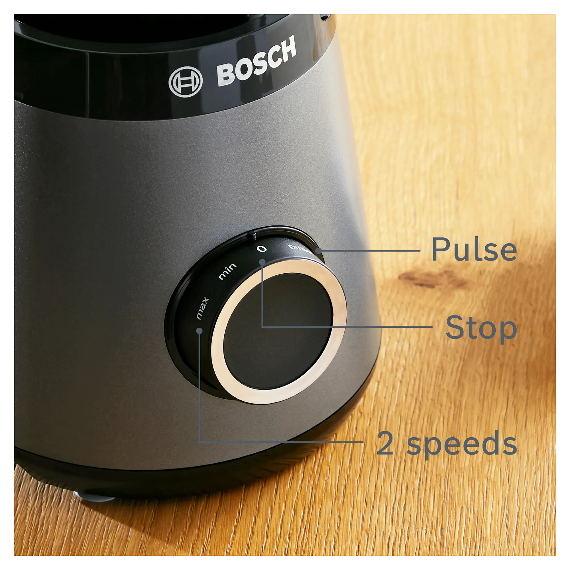 Bosch Serie 4 MMB6177S blender 1.5 L Tabletop blender 1200 W Black, Silver-16