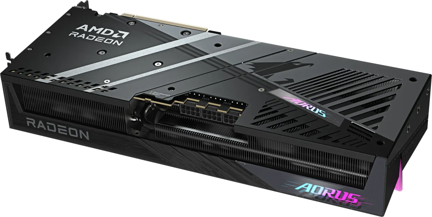 Gigabyte Aorus Radeon RX 9070 XT Elite 16g Graphics Card, 16GB GDDR6, PCI-E 5.0-6