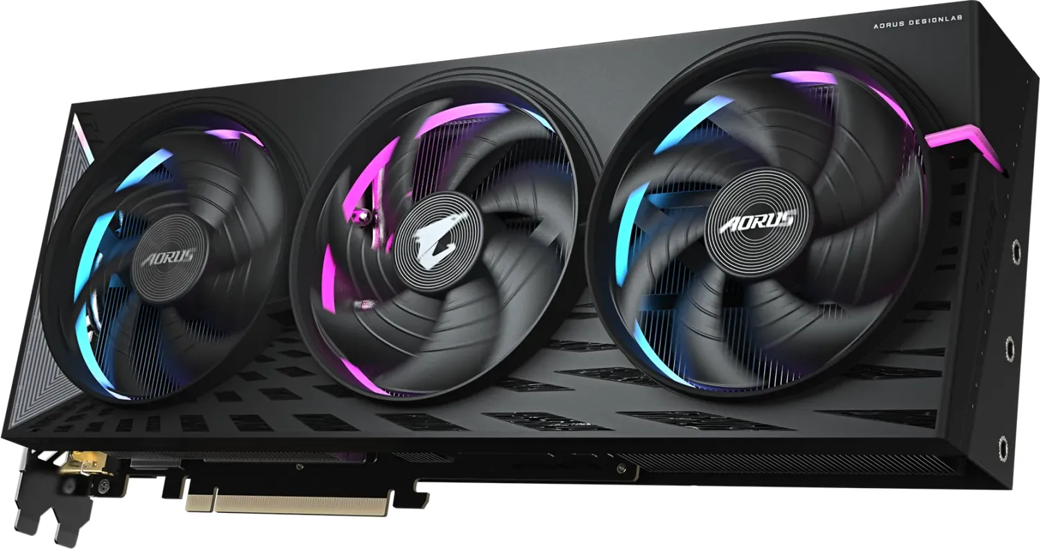 Gigabyte Aorus Radeon RX 9070 XT Elite 16g Graphics Card, 16GB GDDR6, PCI-E 5.0-4