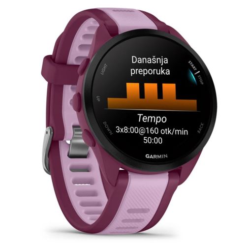 Pametni sat GARMIN Forerunner 165 Music Berry Lilac, 010-02863-33-2
