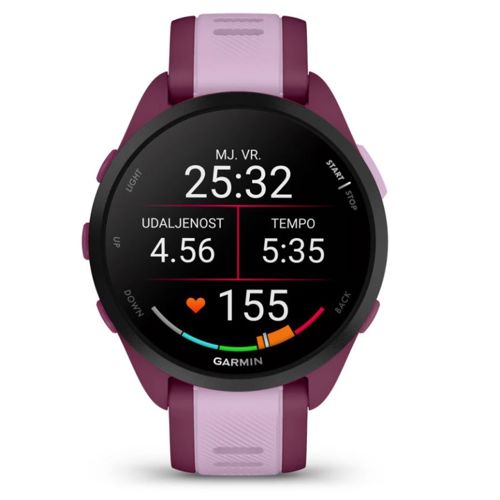 Pametni sat GARMIN Forerunner 165 Music Berry Lilac, 010-02863-33-1
