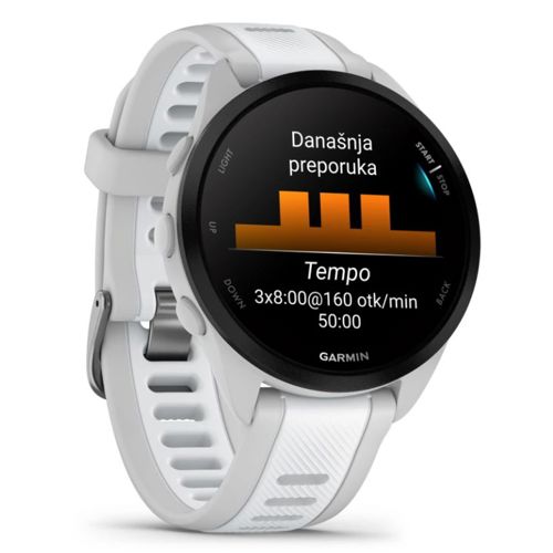 Pametni sat GARMIN Forerunner 165 Music Mist Grey Whitestone, 010-02863-31-2