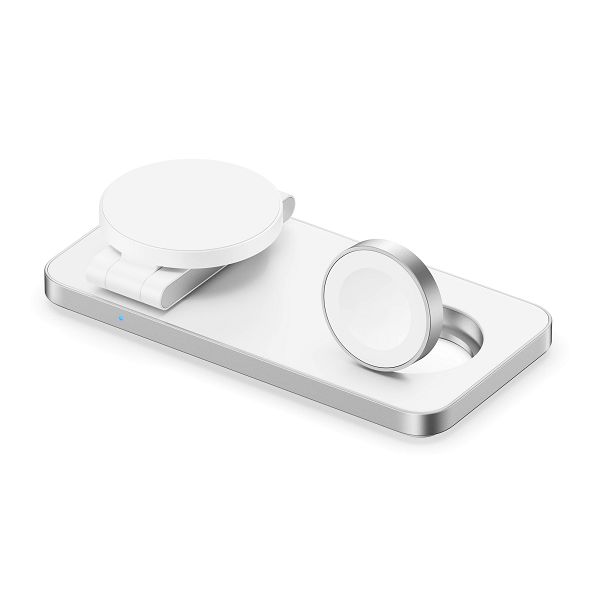 MAXMOBILE BEŽIČNI PUNJAČ YM-T8 PD MagSafe, SET 3U1 bijeli-4