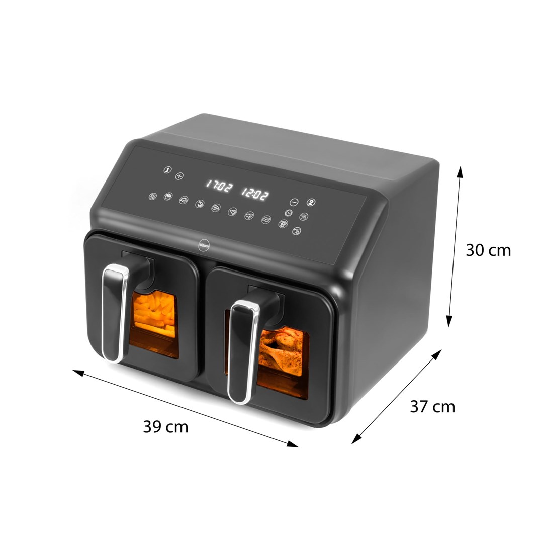 Friteza Eldom, dvostruka bez masnoće, 2200 W, kapacitet 8 l, LED zaslon-2