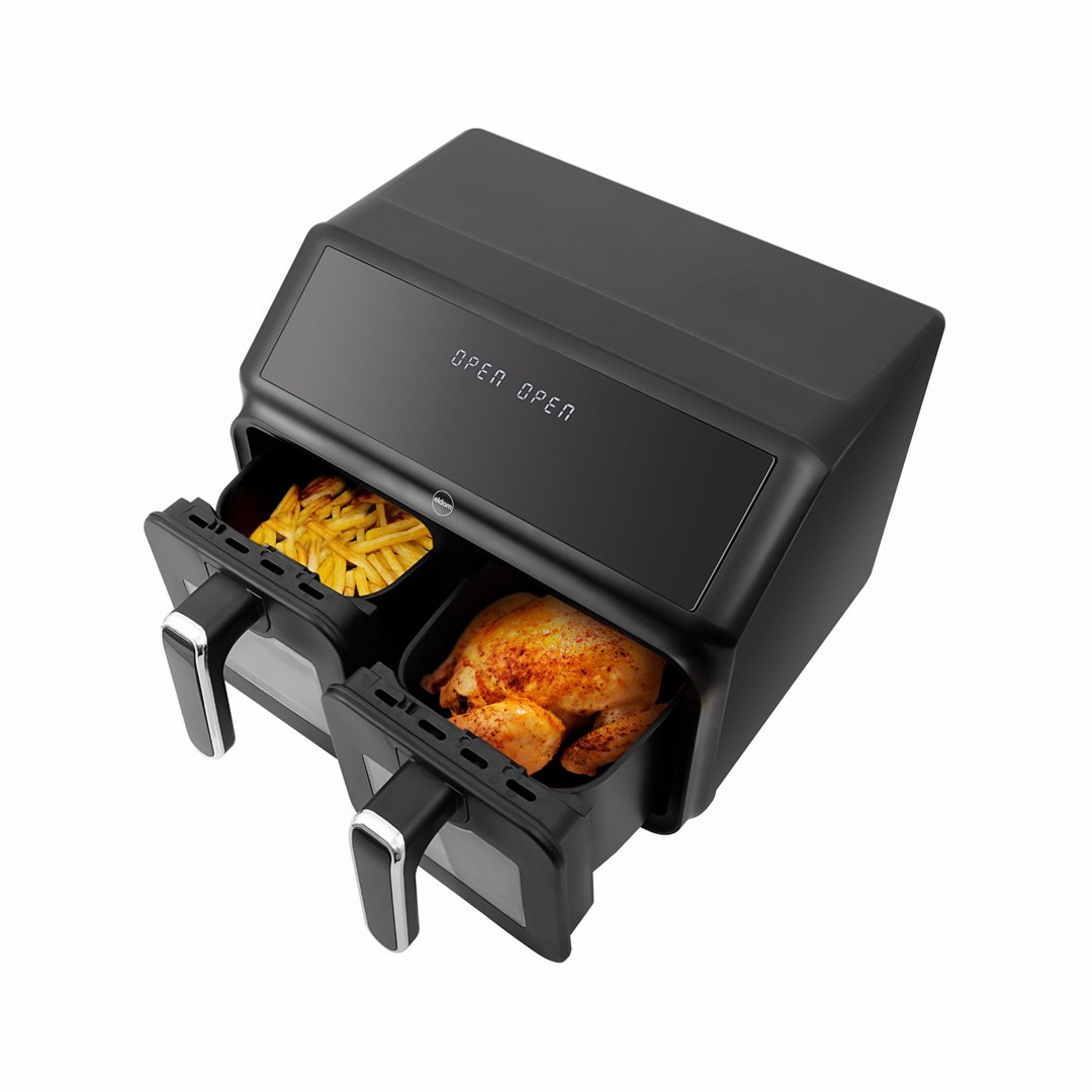 Friteza Eldom, dvostruka bez masnoće, 2200 W, kapacitet 8 l, LED zaslon-0