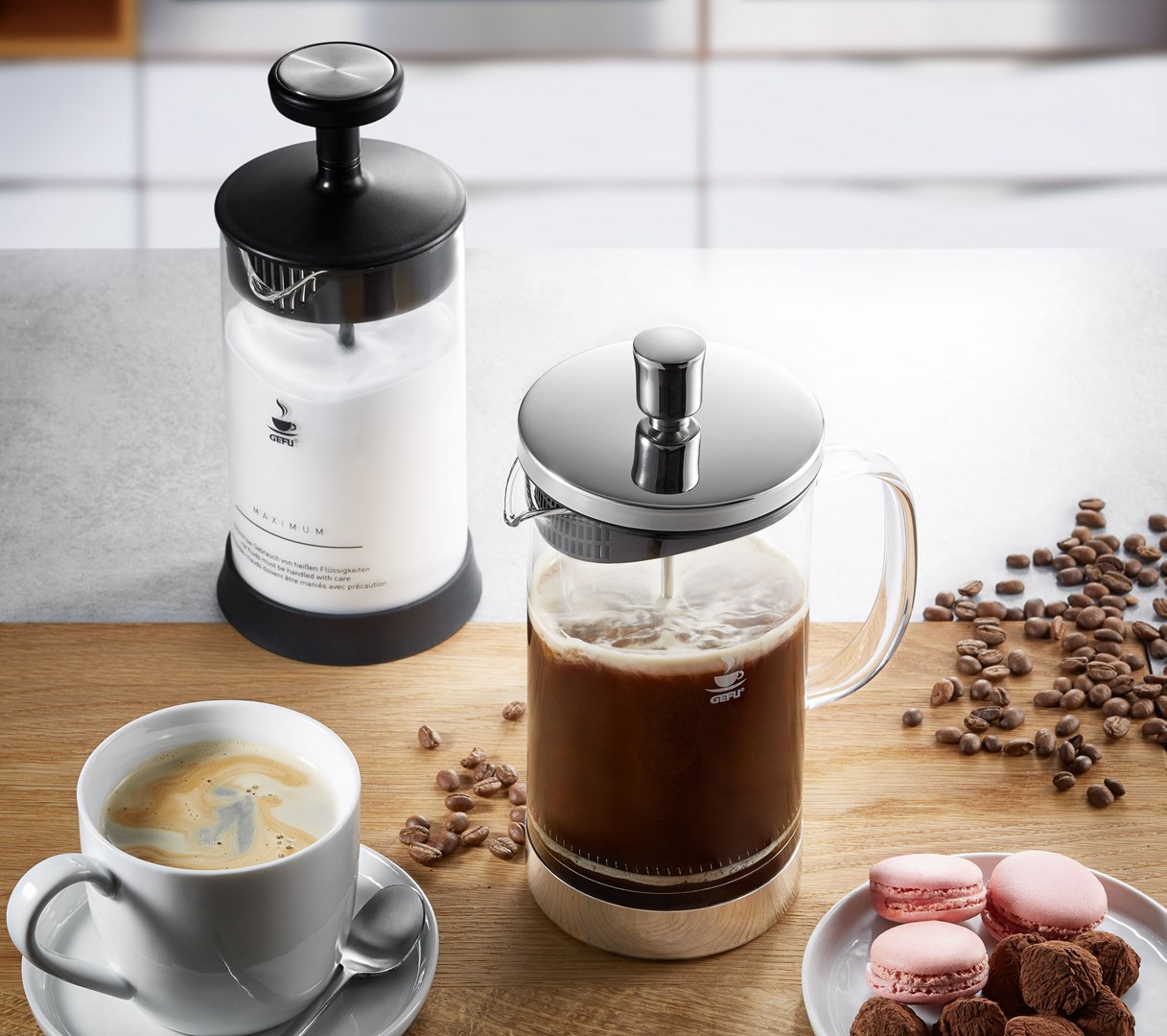 Aparat za kavu GEFU Diego G-16191 (French Press, 1L, nehrđajući čelik)-2