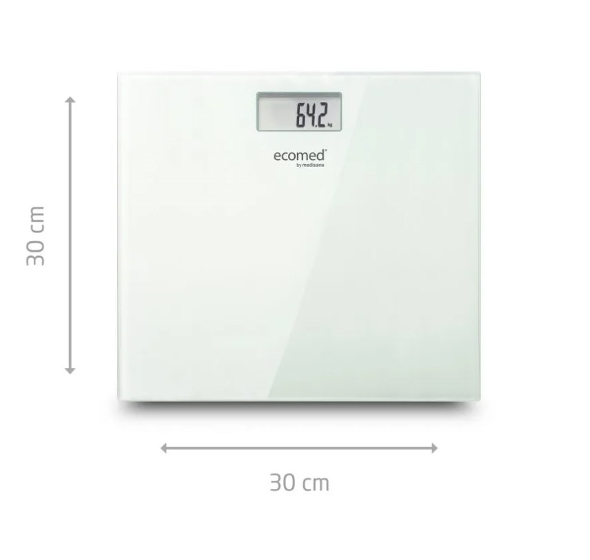 Osobna vaga MEDISANA Personal scale Ecomed by Medisana PS-72E (kapacitet 150 kg, točnost 100 g, bijela boja)-1