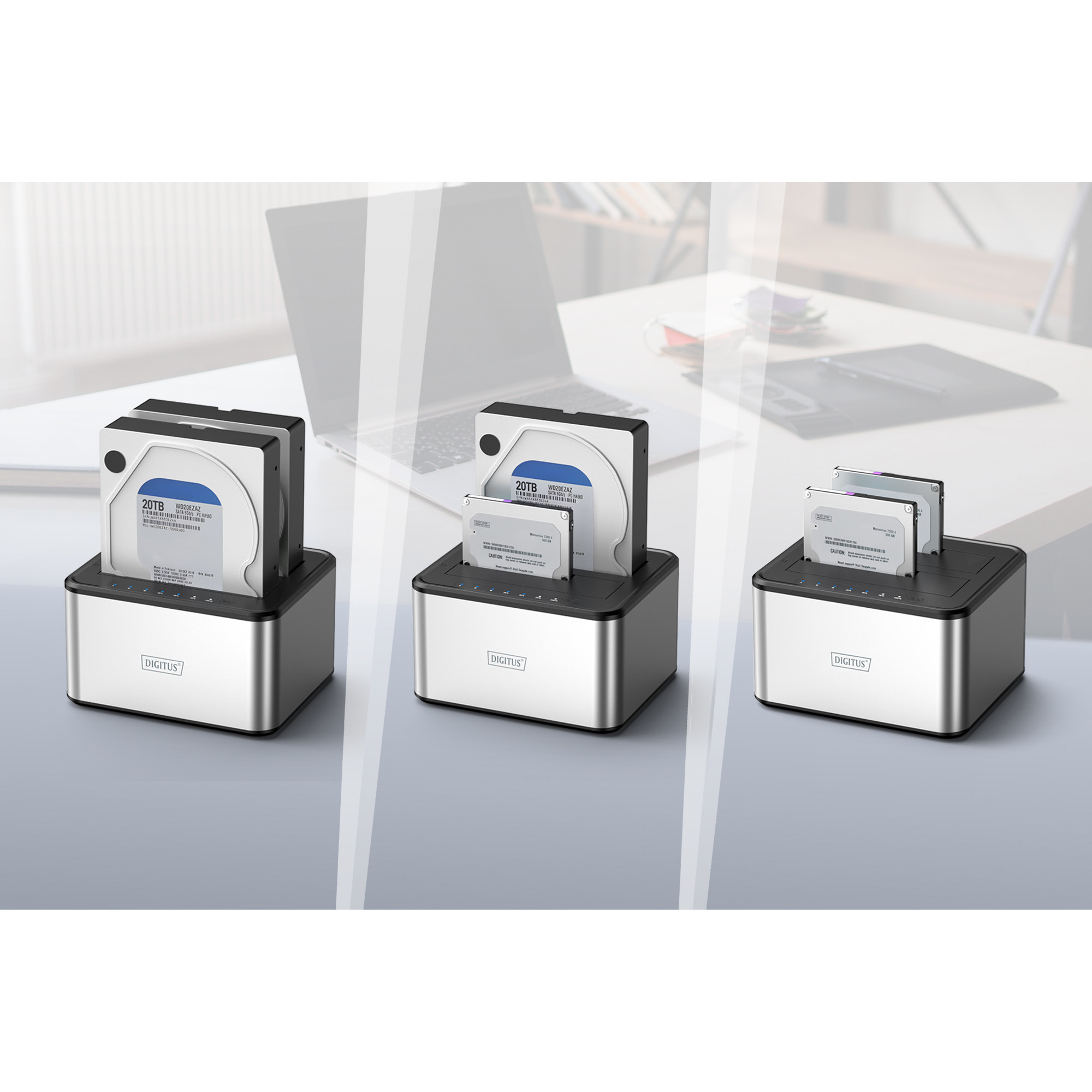 Docking station DIGITUS USB 3.0 dual SATA HDD 2.5"/3.5"-2