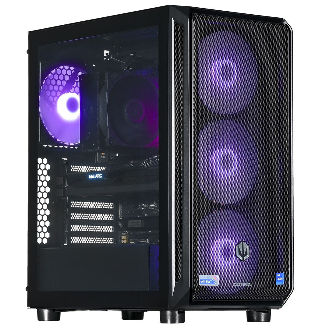 Actina 5901443410270 PC AMD Ryzen™ 5 7500F 32 GB DDR5-SDRAM 1 TB SSD Intel Arc B580 Midi Tower Black-0
