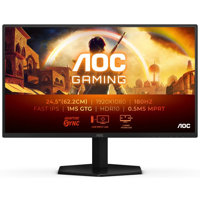 Monitor AOC G4 25G42E (24.5", 1920 x 1080, Full HD, LED, Crna, Crvena)-3