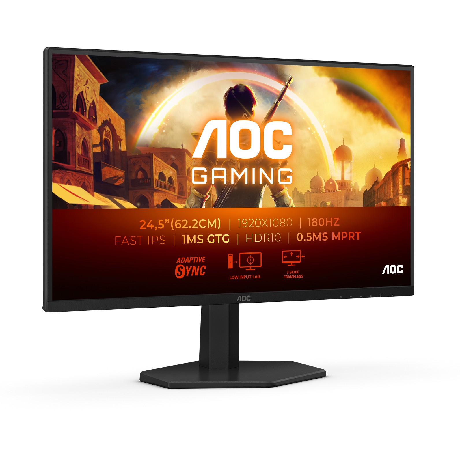 Monitor AOC G4 25G42E (24.5", 1920 x 1080, Full HD, LED, Crna, Crvena)-1