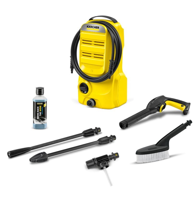Visokotlačni čistač KARCHER K 2 Classic Car Pressure Washer - 1.673-574.0 (110 bar, 1400 W, crna, žuta)
