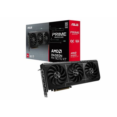 Grafička kartica ASUS Prime RX9070XT-O16G (AMD Radeon RX 9070 XT, 16 GB GDDR6, PCIe 5.0 x16, 3x DisplayPort, 1x HDMI)