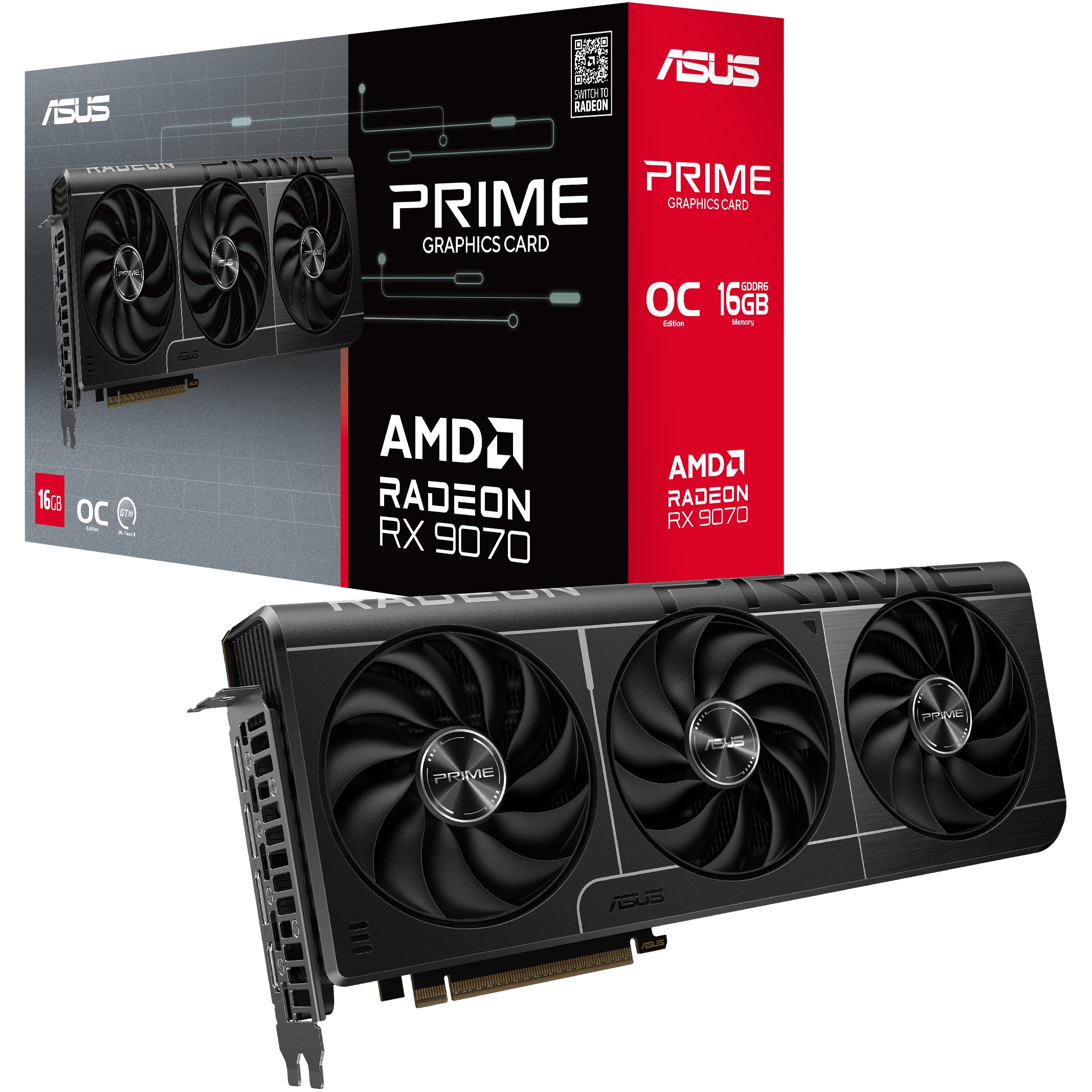 Grafička karta ASUS PRIME RX9070 O16G (16 GB GDDR6, PCIe 5.0, 7680x4320)-5