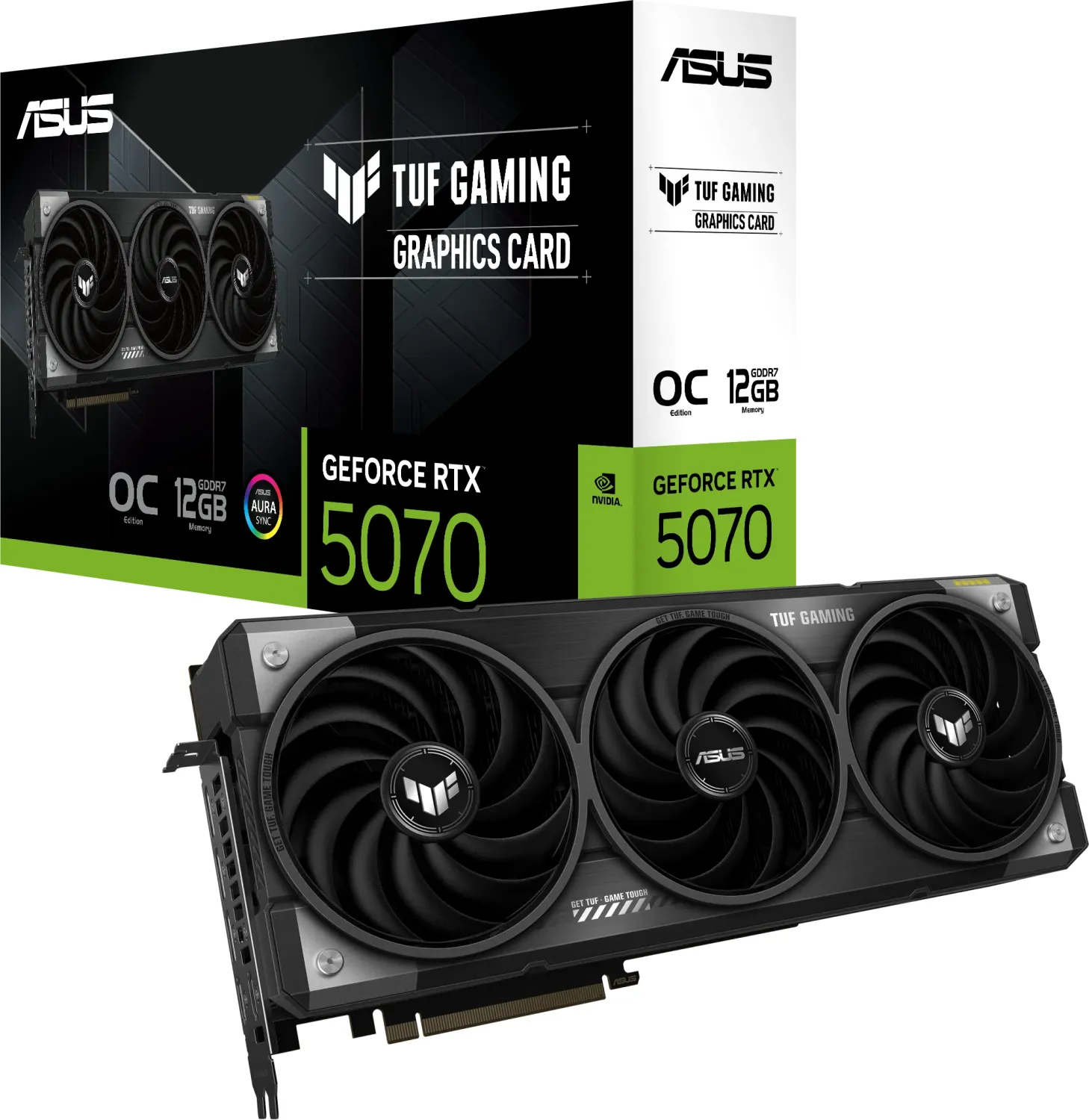 Grafička kartica ASUS TUF-RTX5070-O12G-GAMING (NVIDIA GeForce RTX 5070, 12 GB GDDR7, PCIe 5.0, HDMI 2.1b/DP 2.1b)-0