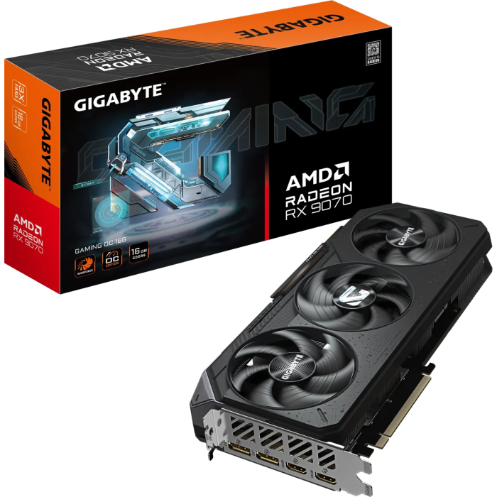Grafička kartica GIGABYTE Radeon RX 9070 GAMING OC 16GB (AMD, 2520 MHz, GDDR6, 7680 x 4320 piksela, PCI Express 5.0)-9