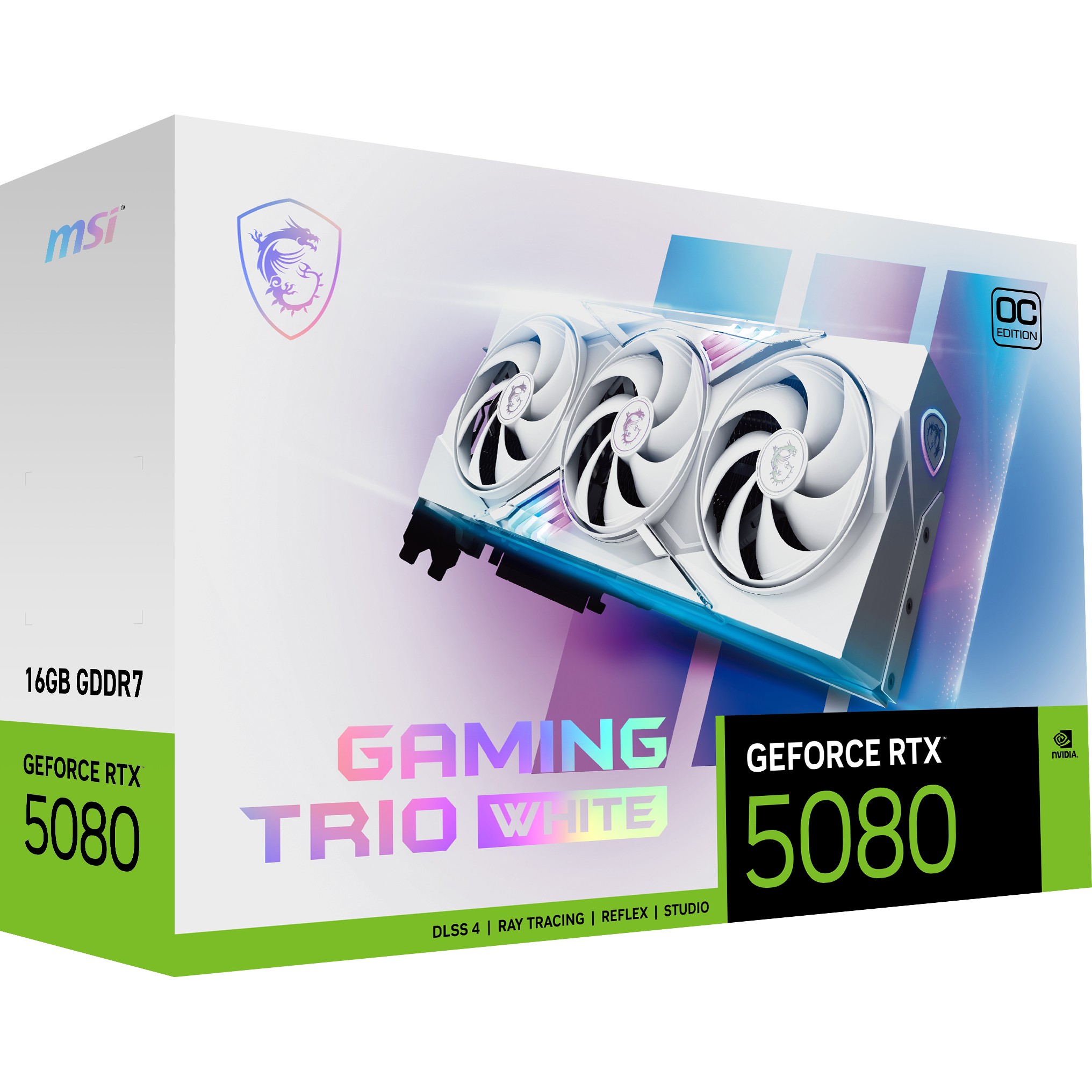 Grafička kartica MSI GAMING GEFORCE RTX 5080 16G TRIO OC WHITE 16 GB GDDR7-1