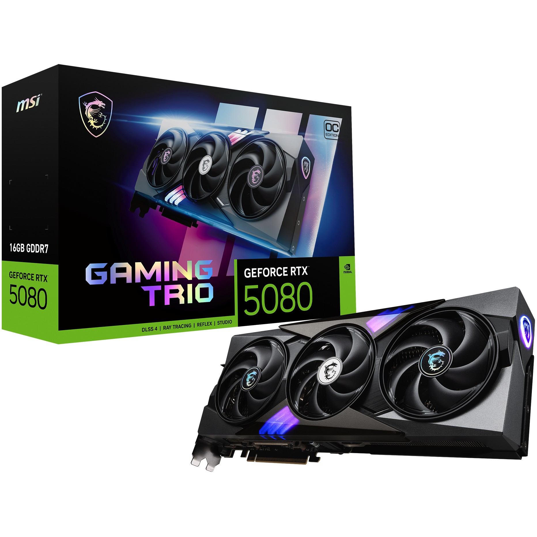 Grafička kartica MSI GAMING GEFORCE RTX 5080 16G TRIO OC NVIDIA 16 GB GDDR7-0