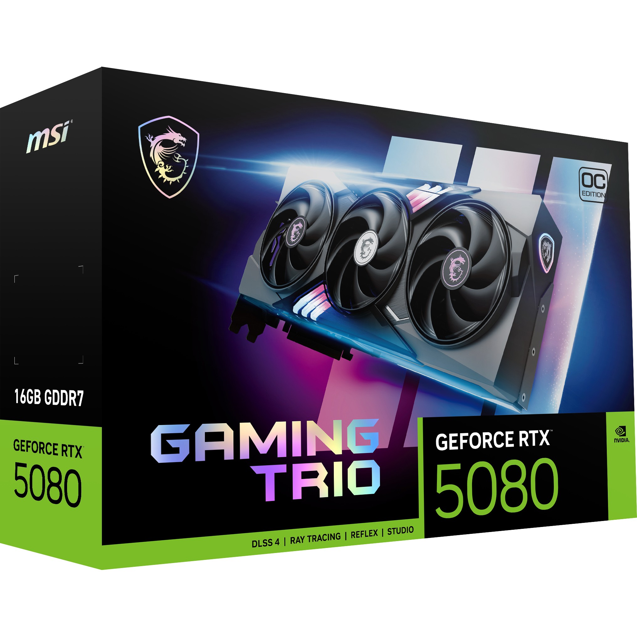 Grafička kartica MSI GAMING GEFORCE RTX 5080 16G TRIO OC NVIDIA 16 GB GDDR7-9