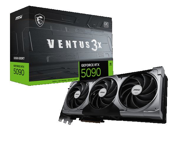 Grafička kartica MSI RTX 5090 32G VENTUS (32 gb gddr7, pcie 5.0 x16, 512-bit, 3x display port 2.1b, 1x hdmi 2.1b)-1
