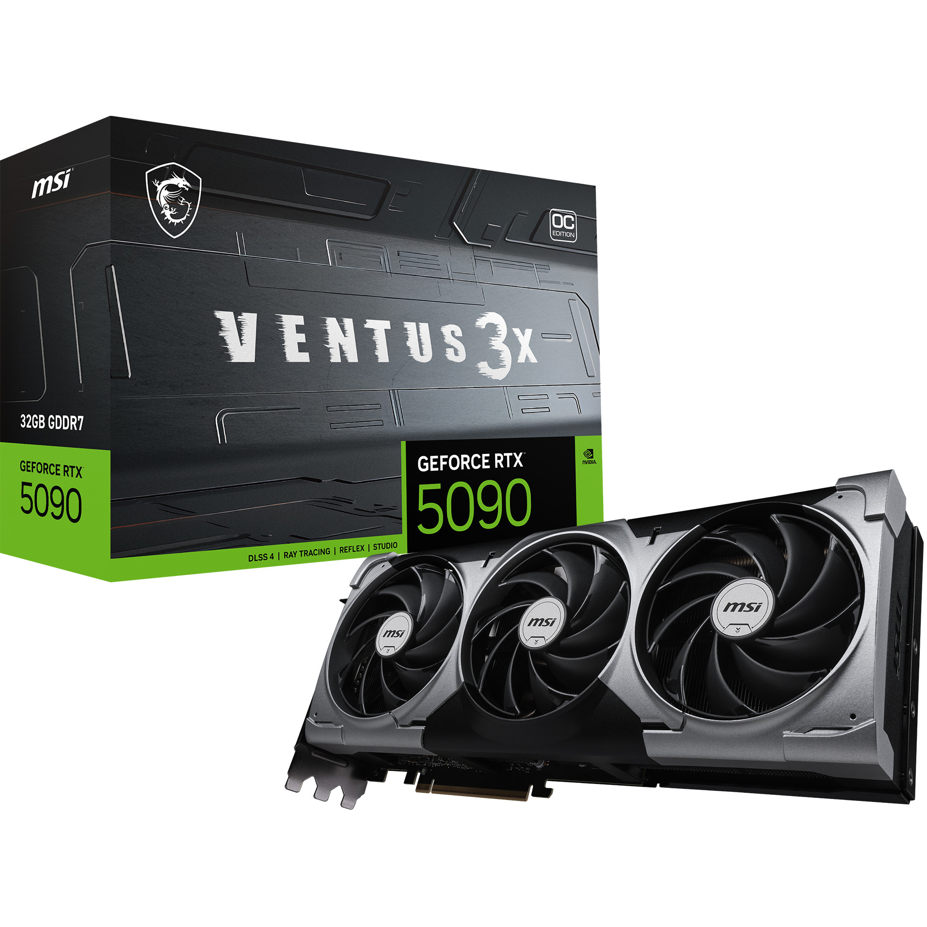 Grafička kartica MSI RTX 5090 32G VENTUS (32 gb gddr7, pcie 5.0 x16, 512-bit, 3x display port 2.1b, 1x hdmi 2.1b)-0