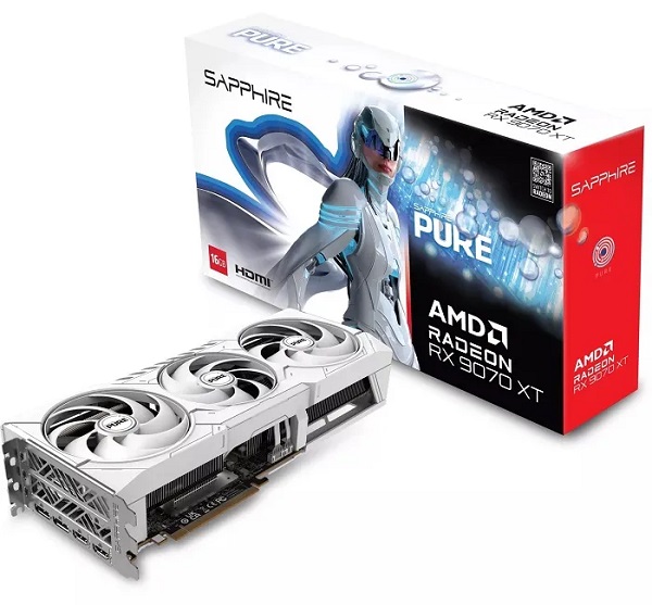 Grafička kartica SAPPHIRE PURE Radeon RX 9070 XT AMD 16 GB GDDR6-0