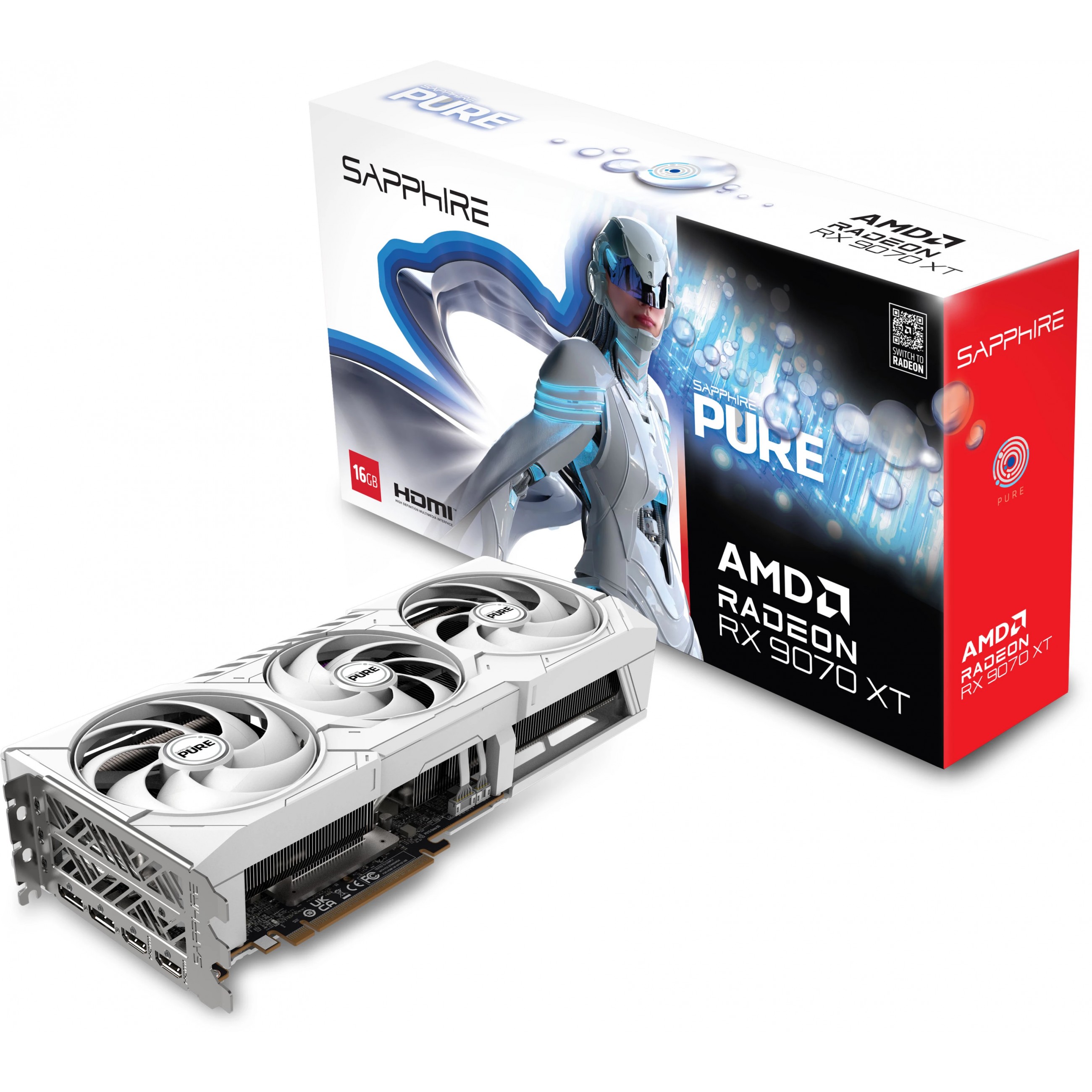 Grafička kartica SAPPHIRE PURE Radeon RX 9070 XT AMD 16 GB GDDR6-4