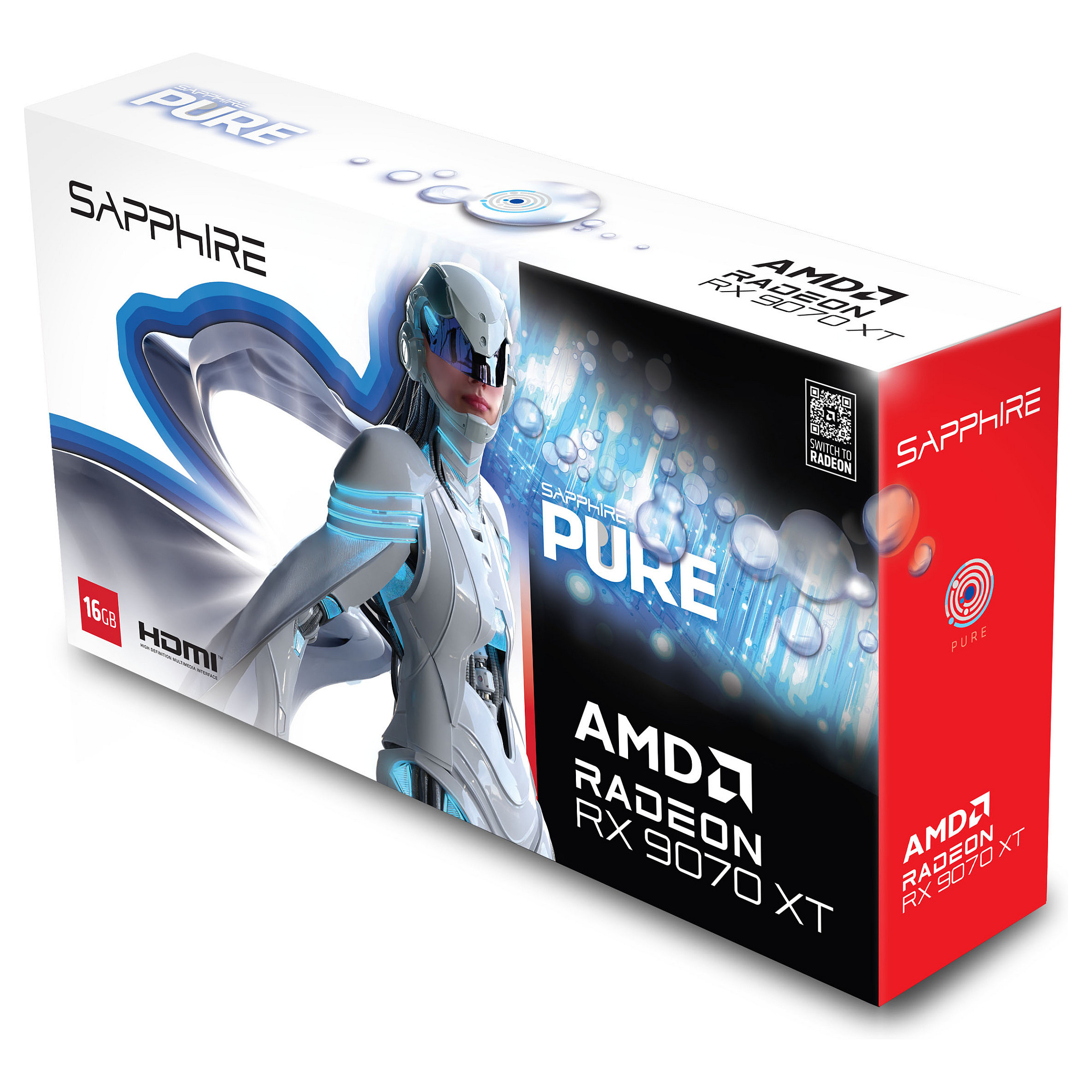 Grafička kartica SAPPHIRE PURE Radeon RX 9070 XT AMD 16 GB GDDR6-6