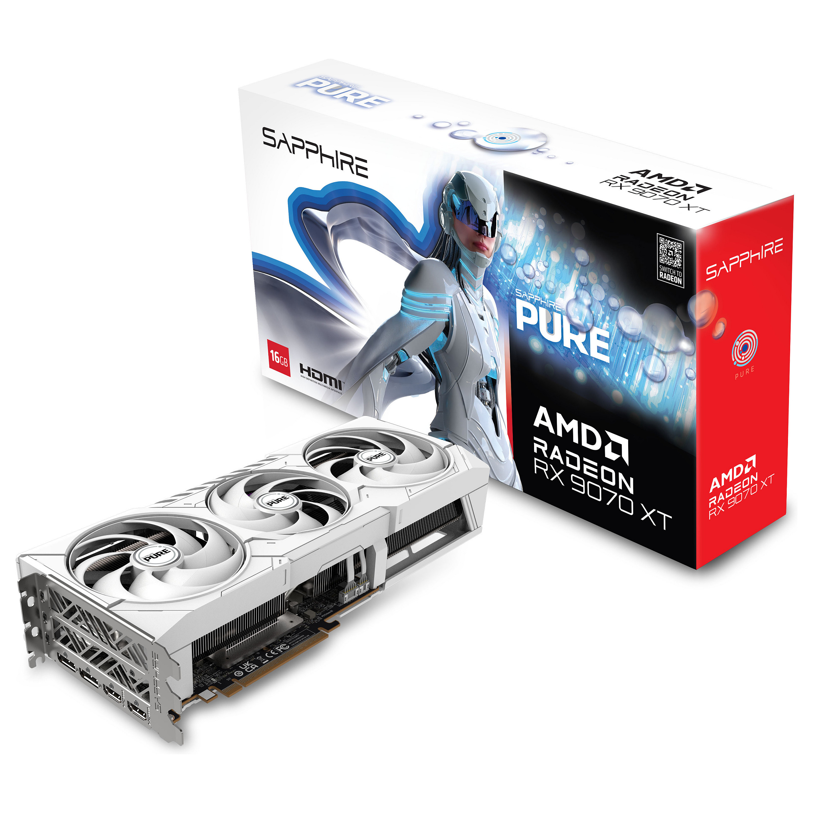 Grafička kartica SAPPHIRE PURE Radeon RX 9070 XT AMD 16 GB GDDR6-7