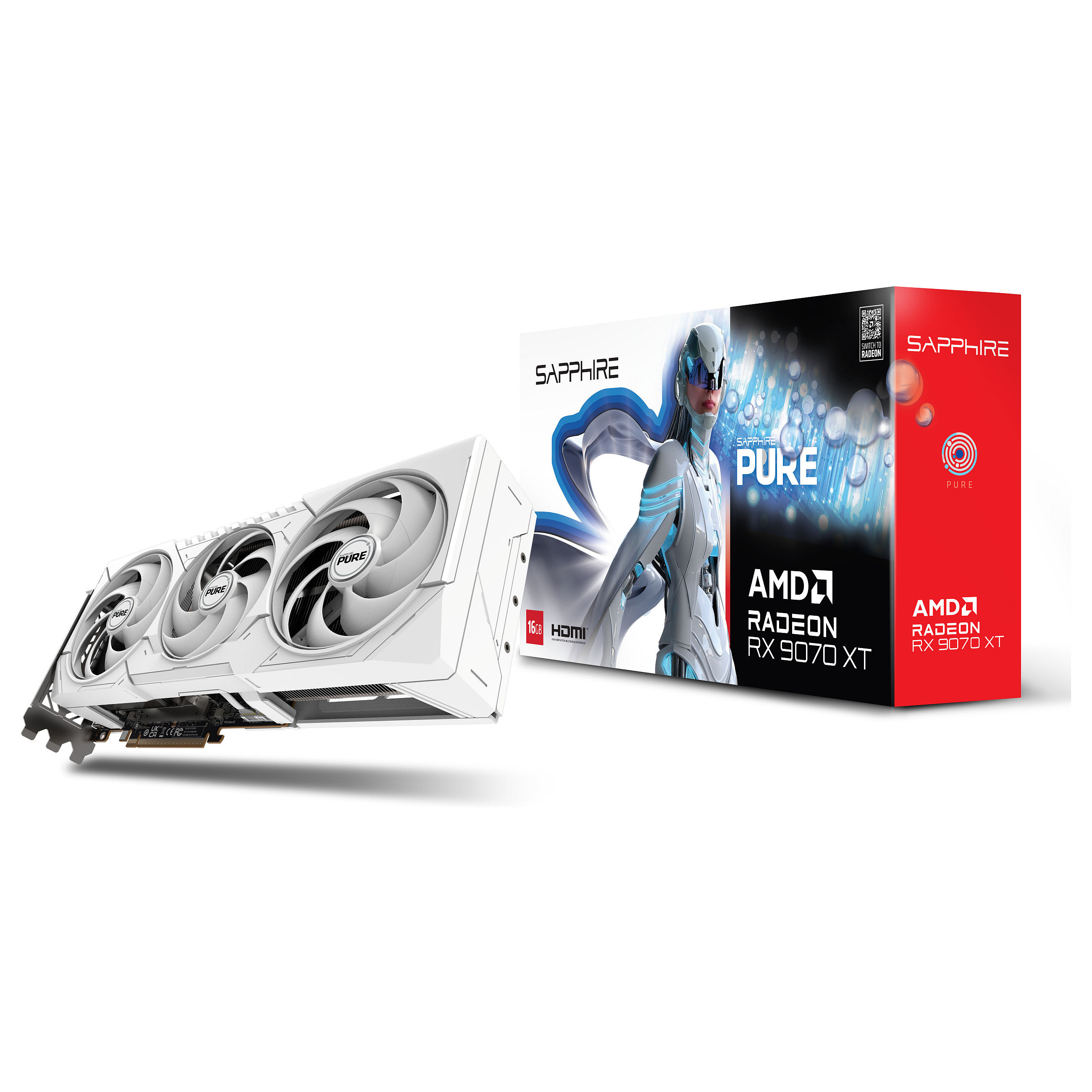 Grafička kartica SAPPHIRE PURE Radeon RX 9070 XT AMD 16 GB GDDR6-8