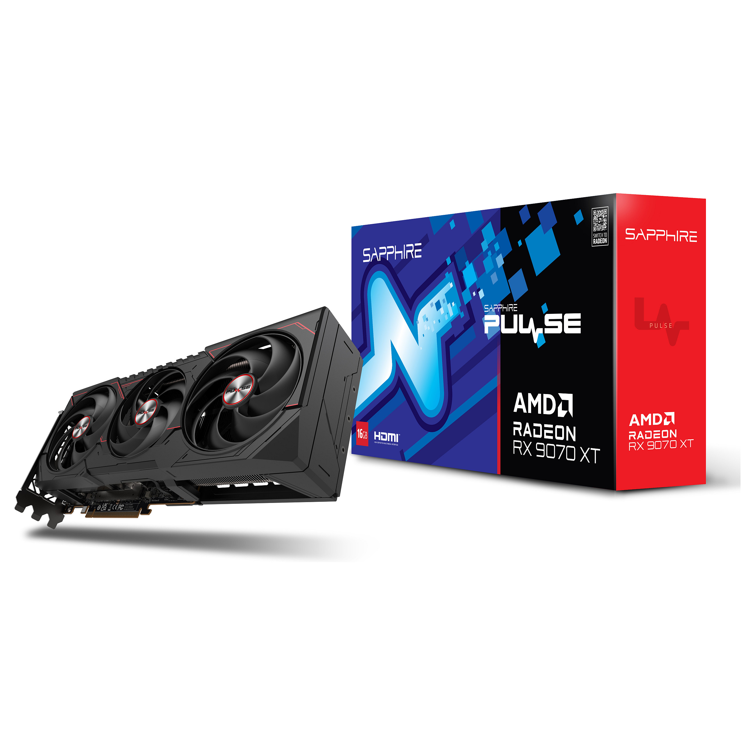 Grafička kartica SAPPHIRE PULSE Radeon RX 9070 XT AMD 16 GB GDDR6-8