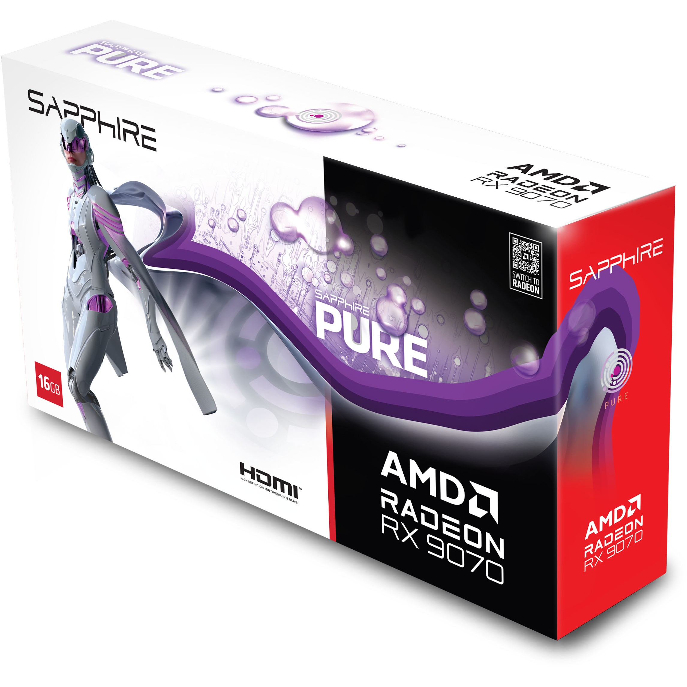 Grafička kartica SAPPHIRE PURE Radeon RX 9070 AMD 16 GB GDDR6-11