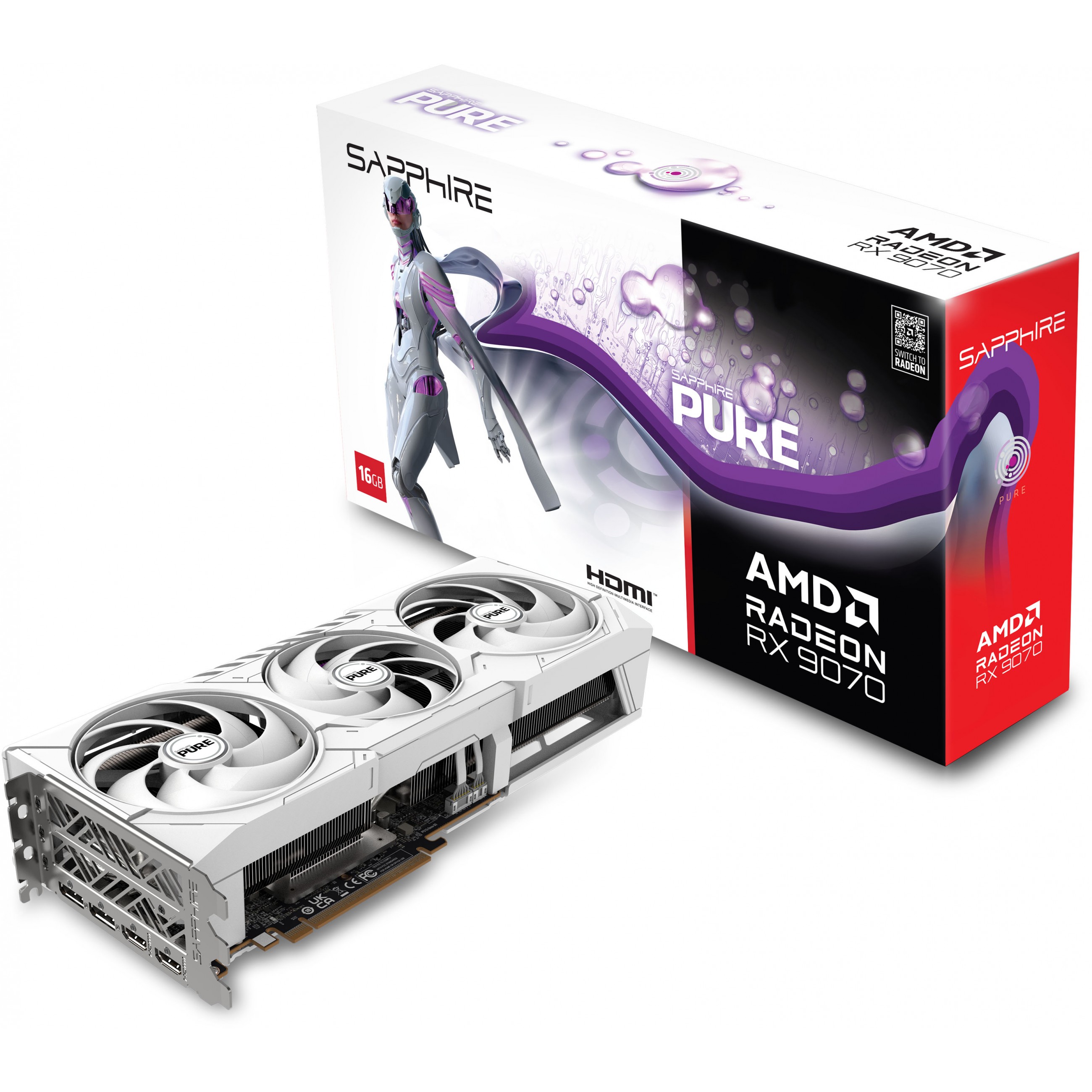 Grafička kartica SAPPHIRE PURE Radeon RX 9070 AMD 16 GB GDDR6-12