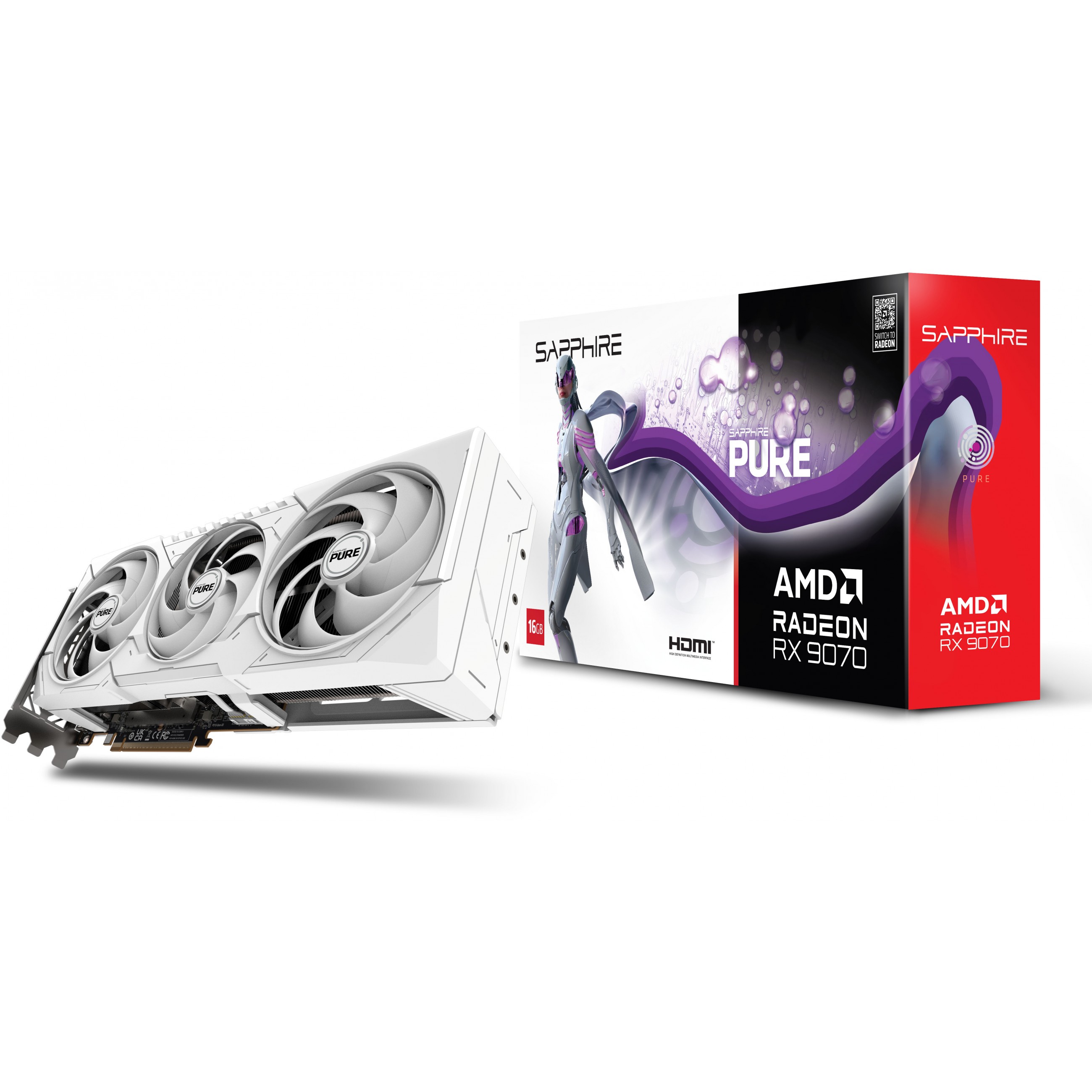 Grafička kartica SAPPHIRE PURE Radeon RX 9070 AMD 16 GB GDDR6-13