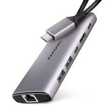 Laptop dock AXAGON HMC-6G2L Wired USB 3.2 Gen 2 Type-C Aluminium-0