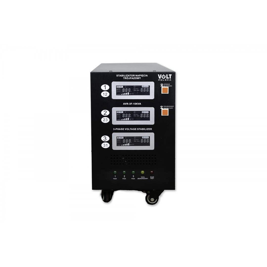 Stabilizator napona VOLT Polska AVR PRO 15000VA 3F (15000W, trofazni, 3%, servomotor)-0