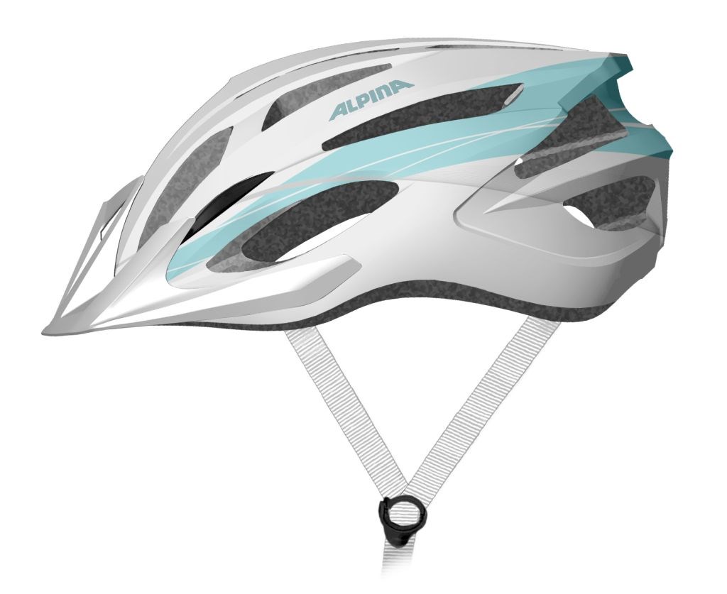 Biciklistička kaciga ALPINA MTB 17 (54-58 cm, 17 ventilacijskih otvora, In-mold) white-light blue-0