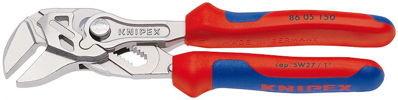 Kliješta ključ KNIPEX 86 05 150 (150 mm, 27 mm kapacitet, glatke čeljusti)-0