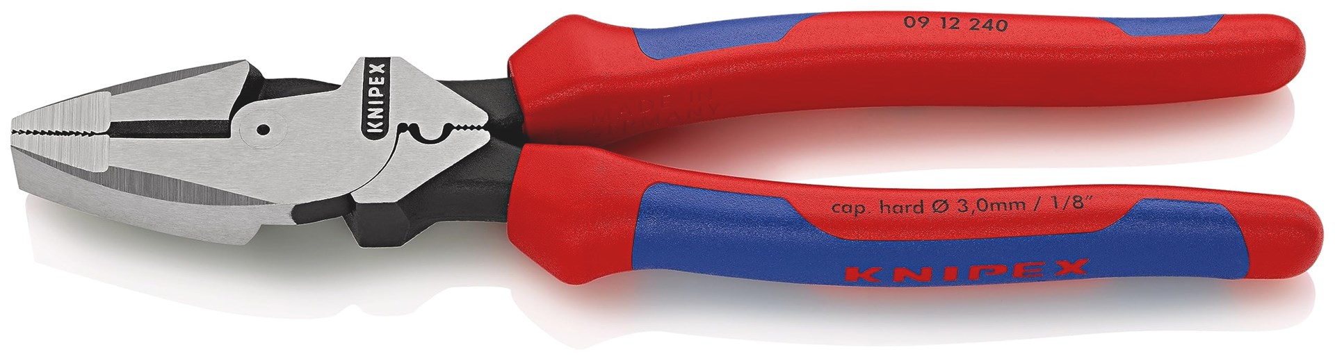 Univerzalna kliješta KNIPEX 09 02 240 T Lineman's, 240 mm, s prihvatom za osiguranje-0