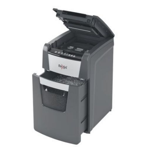 Automatski uništavač papira REXEL AutoFeed+ 150M (mikro rezanje 2x15mm, kapacitet 150 listova, spremnik 44 litre)-2