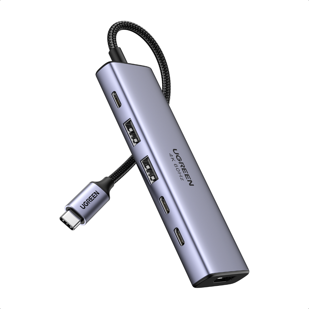 USB hub UGREEN 6u1, 100W PD USB-C Input-8