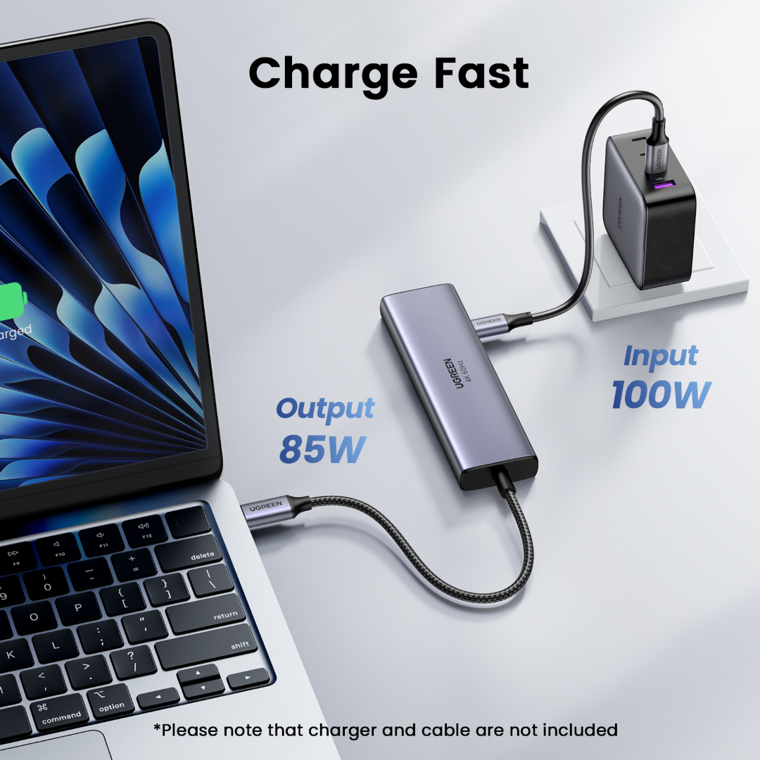 USB hub UGREEN 6u1, 100W PD USB-C Input-3