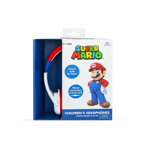 Dječje slušalice OTL TECHNOLOGIES Super Mario White (žične)-1