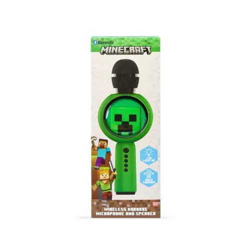 Karaoke mikrofon OTL TECHNOLOGIES PopSing Minecraft Creeper, LED-5