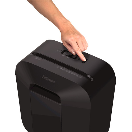 Univerzalni uništivač papira FELLOWES LX25 (Crna, 11.5 L, Uništavanje kreditnih kartica, 6 listova po prolazu, Rezanje u križ, Jamstvo 24 mjeseca)-3