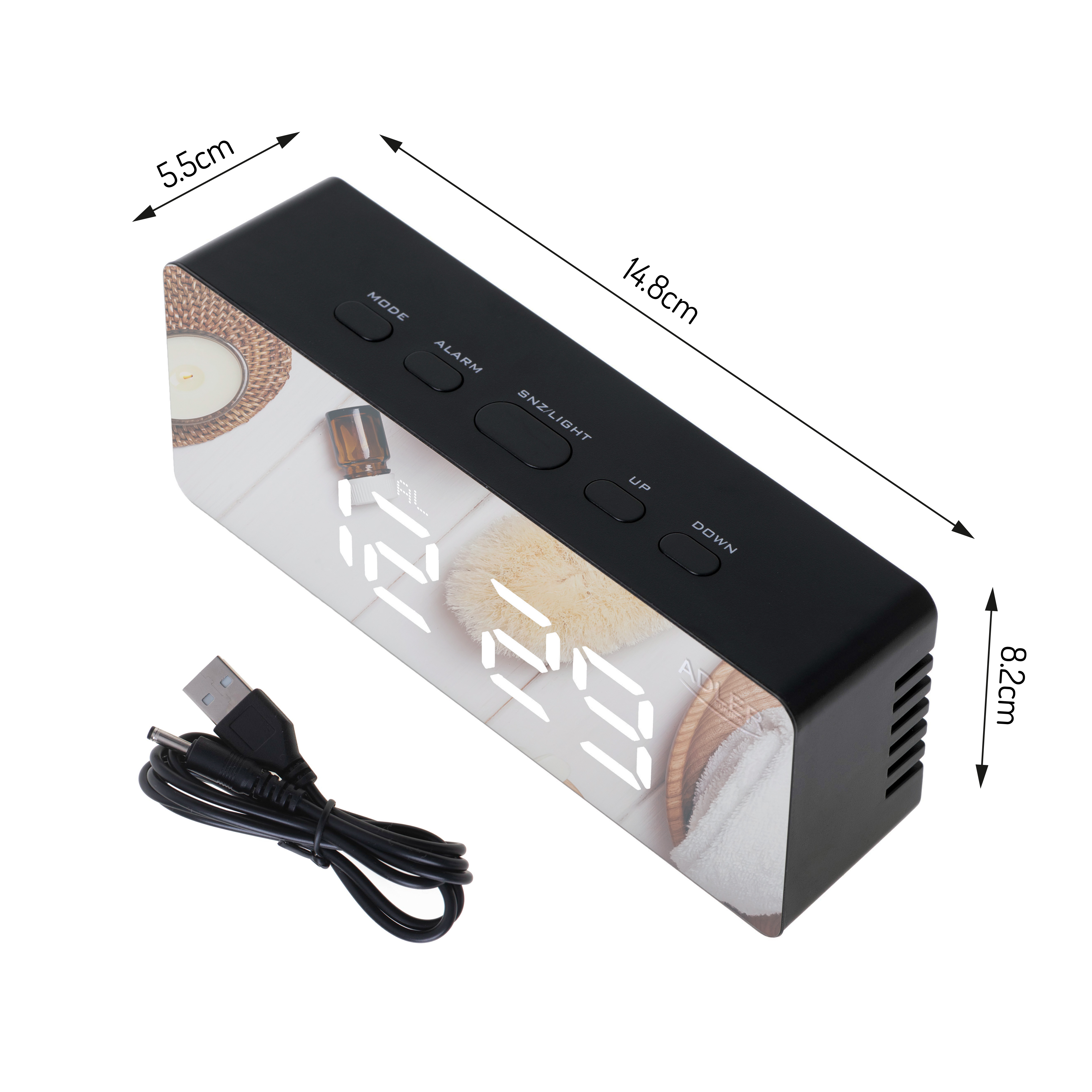 Budilica ADLER AD 1189b (digitalna) crna-5