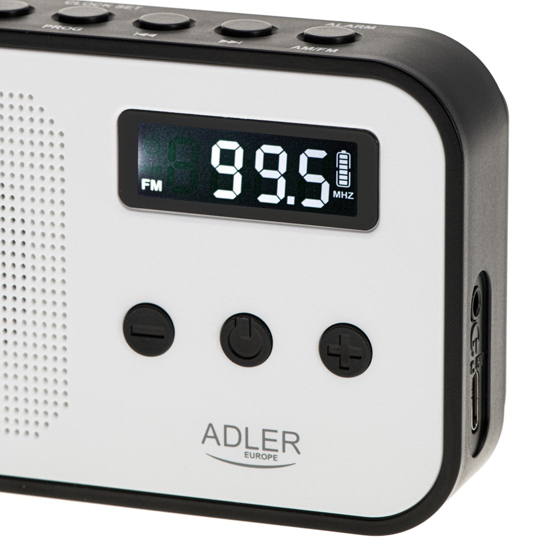 Prijenosni radio ADLER AD 1907 (digitalni) crno-bijeli-7