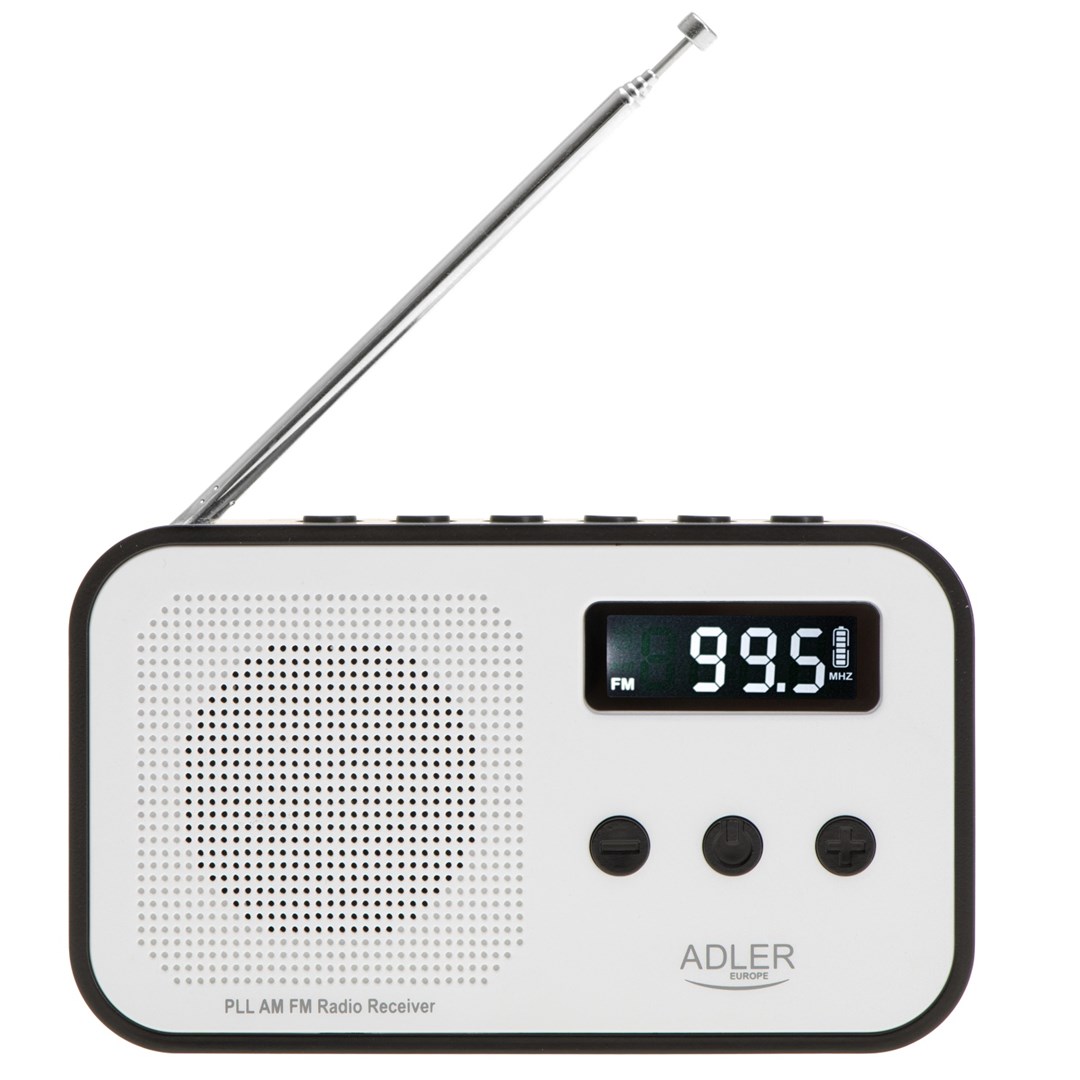 Prijenosni radio ADLER AD 1907 (digitalni) crno-bijeli-0